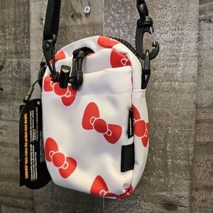 Converse X Hello Kitty Unisex Phone Pouch Case Crossbody Bag Courdura White